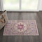 Homeroots 2 x 3 ft. Gray & Pink Medallion Scatter Area Rug 385516 - alternate 3